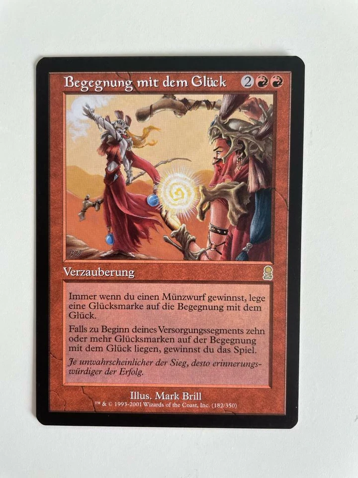 MTG GERMAN ODYSSEY CHANCE ENCOUNTER NM MAGIC THE GATHERING RARE RED CARD - Image 2 of 4