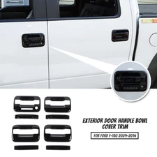Exterior Door Handle Bowl Cover Trim Frame for Ford F-150 2009-2014 Accessories