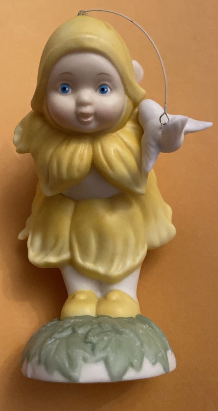 Dept. 56 2001 "Butter Up, Buttercup" Figurine In The Garden Fairy Rare 4.5” Bird