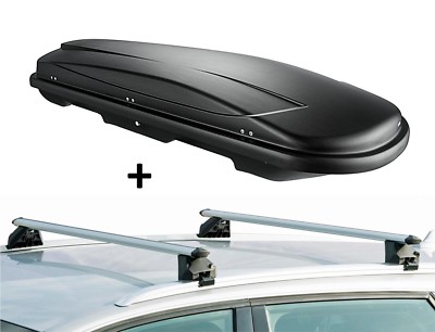 Skibox VDPJUXT600+Alu Relingträger VDPCRV107A für für Toyota Auris SW 5Türer ab 