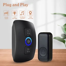 KERUI Upgraded Remote Waterproof LED Wireless Doorbell 32 Songs Chime Door Bell