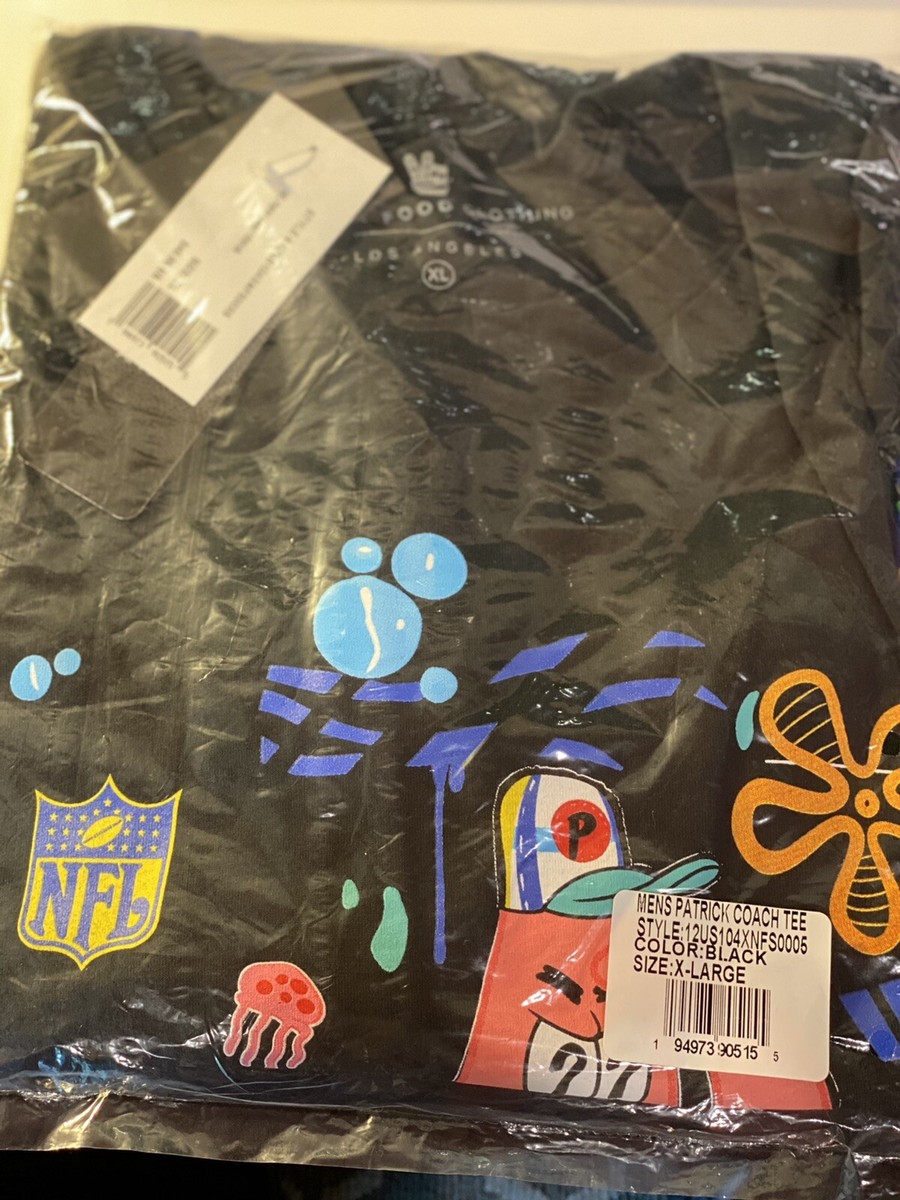 NFL Junk Food X SpongeBob x King Saladeen Coach Patrick Tee Black