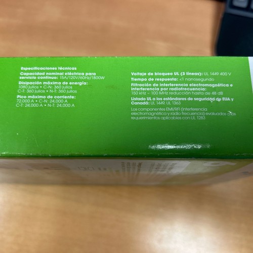 Belkin Surgemaster 6 Outlet Surge Protector BM106000-06-E Level 1 Protection - 第 5/7 張圖片