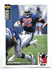 LEOONARD RUSSELL Patriots 1994 Upper Deck Collector's Choice Card #159