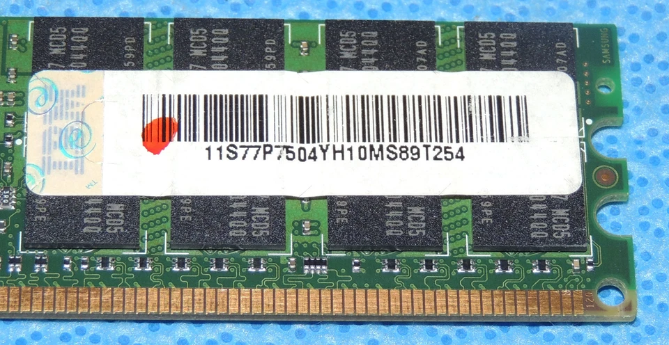 Samsung 8GB PC2-4200P 533Mhz 4Rx4 ECC REG 240P M393T1G60QJA-CD5 IBM FRU 77P7504 - Image 4 of 4