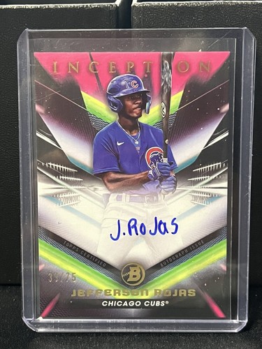 2023 Bowman Inception Jefferson Rojas PINK Auto /75