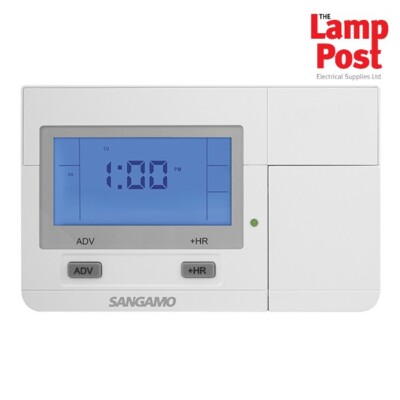 Sangamo CHPPR1 Choice Plus 1 Kanal Programmierer mit Digitalanzeige - Weiß
