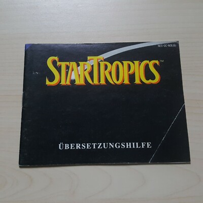 Star Tropics Übersetzungshilfe Nintendo NES Anleitung Spielanleitung Handbuch