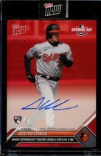 2023 Topps Now #4 Adley Rutschman Red Auto RC Autograph Opening Day #d /10