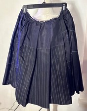 UNIQUE, Edgy, VINTAGE Pleated PRADA Skirt 100 SILK Made in ITALY 44 US 8 