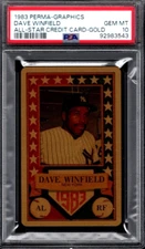 PSA 10 - 1983 Perma-Graphics ALL-STAR #8 Dave Winfield (GOLD) NY Yankees HOF