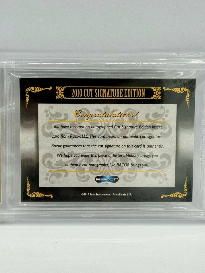 Razor Leaf Cut Signature Edition Don King 2010 automático verdadero 1/1 ¡Muy raro! Boxeo! Foto 3 de 4