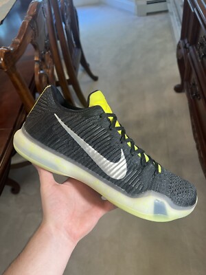 NIKE ZOOM KOBE X 10 ELITE LOW ID Black/Neon MENS SIZE 14 Rare Vnds