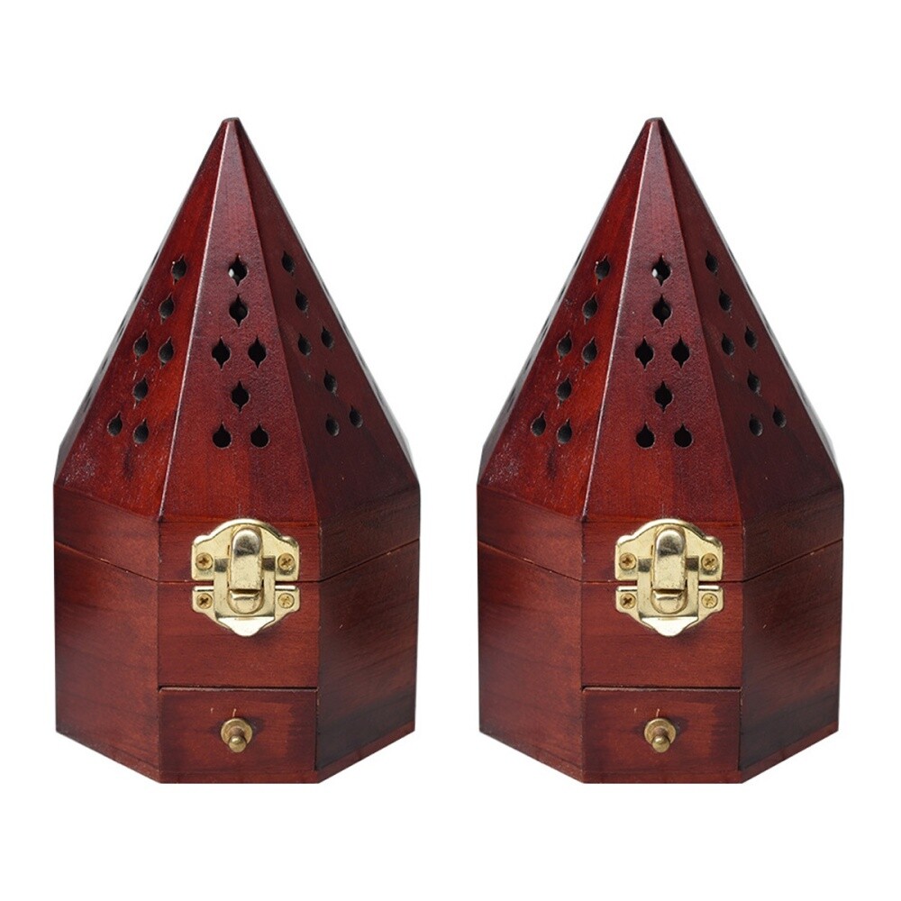 2 Pieces Wärmer Oud Aromatherapie-Box Dekoratives Wohnaccessoire