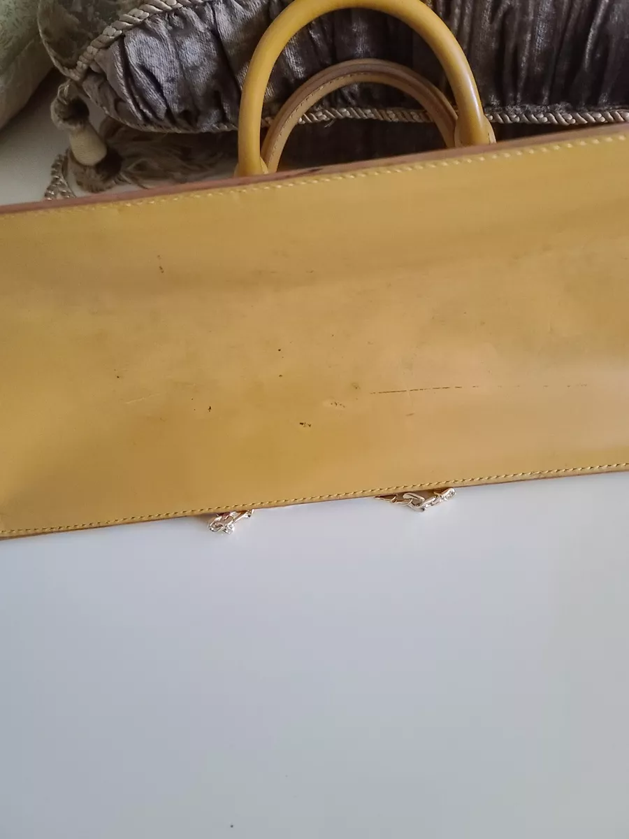 Louis Vuitton Yellow EPI Sac Triangle