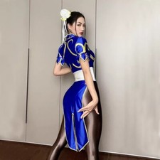 Street Fighter Chun Li Cosplay Combatant Costume Role Playing Size Of Choice