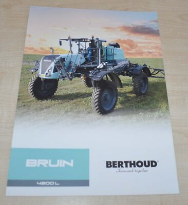 Berthoud Bruin Self-propelled sprayer Agricultural Machinery Brochure Prospekt