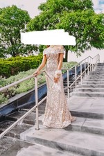 Beaded Gown - Rose Gold size 0-2