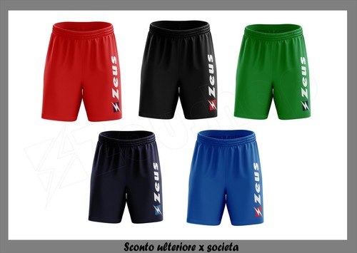 Bermuda Work Zeus Allenamento Pantaloncino Palestra Calcio Fitness Sport |  eBay