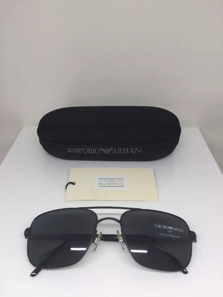 Vintage Emporio Armani Sunglasses EA 159 Matte Black C. 706 Made In Italy