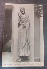 vtg postcard Musee De Cluny Bois Saint Jean Italian art in France unposted