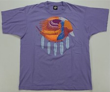 Rare VTG SCREEN STARS Hangin Tree 1991 Native American Indian T Shirt 80s 90s XL