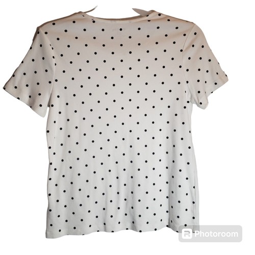 White Stag women's polka-dot print short sleeves pullover tee-shirt. 4069 - Picture 3 of 3