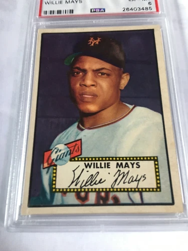 AUTHENTIC 1952 Topps Willie Mays PSA 6