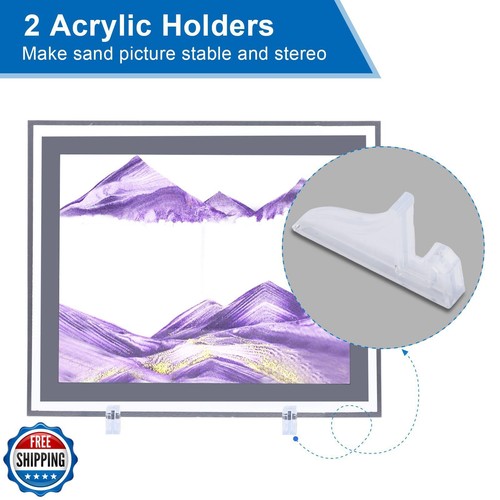 AzureLeap Moving Sand Art Liquid Motion, 3D Deep Sea Sandscape Color Quicksan - Picture 3 of 5