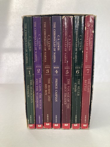 C.S. Lewis, The Chronicles of NARNIA, 7 Books Box Set Scholastic - Picture 2 of 24