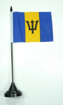 Fahne / Tischflagge Barbados 10 x 15 cm Tischfahne Flagge