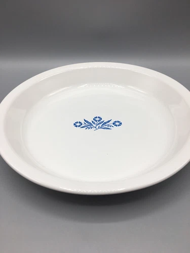 Corning Ware Blue Cornflower Pie Plate 9" Vintage P-309 USA Range Oven Microwave