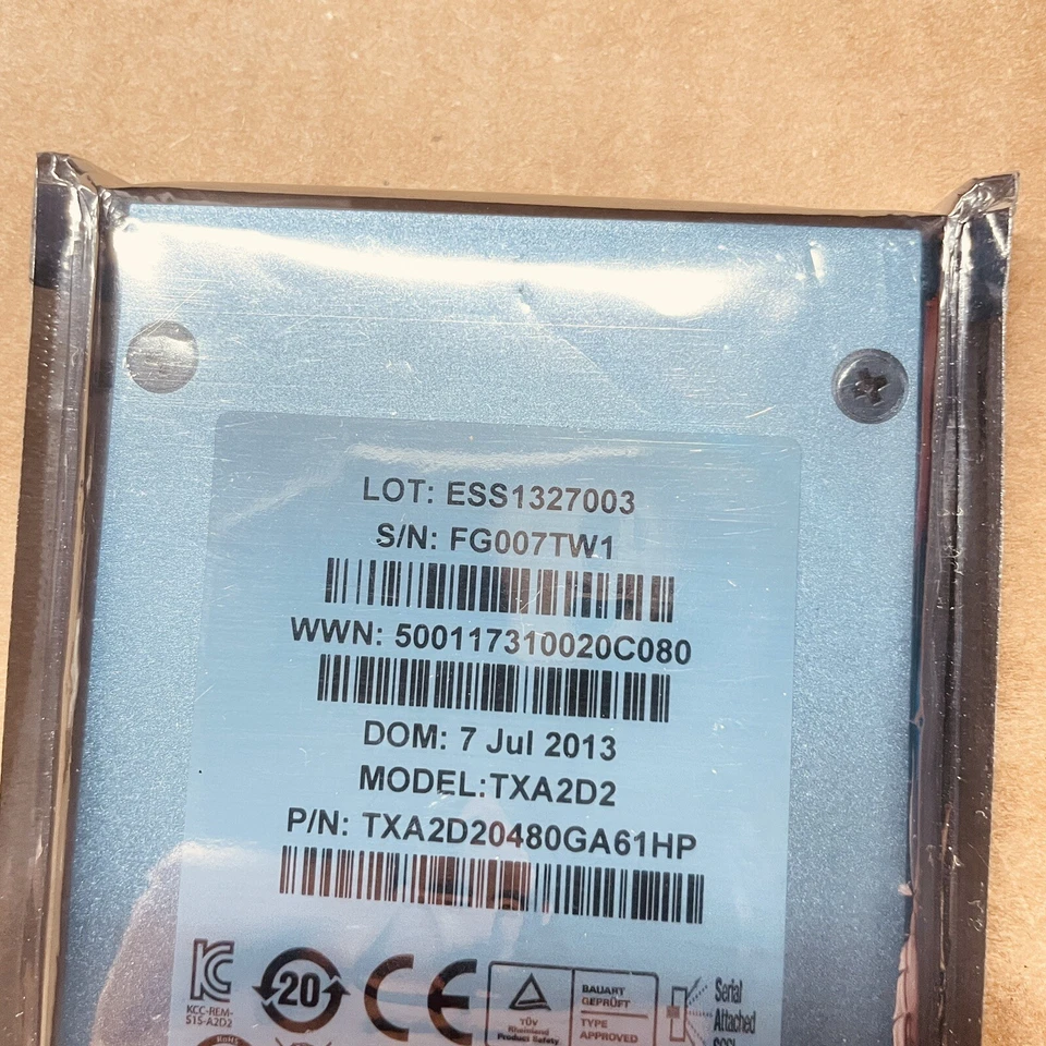 HP HPE 3PAR Smart Storage Systems TXA2D20480GA61HP 480GB SAS 6Gb/s 2.5" SFF 512  - Image 3 of 4