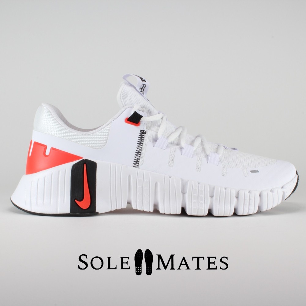 Nike Free Metcon 5 White Crimson Red DV3949-100 Men's Size 12 Shoes