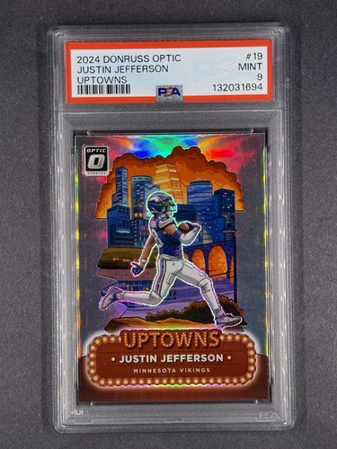 2024 Panini Donruss Optic - Uptowns Justin Jefferson #19 PSA 9