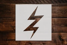 Lightning Bolt Stencil - Art and Wall Stencil