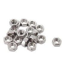 Hex Nuts, 100 Pieces, 304 Stainless Steel, 304 Stainless Steel, M8 Metric