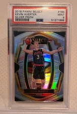 2018-19 Panini Select Kevin Huerter Silver Premier Lvl Silver Prizm RC PSA 9