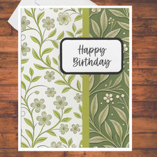 6 Floral Coordinating Colors Handmade DIY Card Kit: Set of 6 with Envelopes