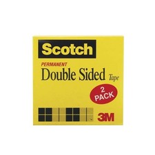 7010311123 - Scotch Double Sided Tape 665-2P12-36 1/2 in x 1296 in 2 pk 2EA 