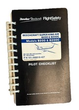 Flight Safety King Air B200/B200C Pilot Checklist PN: 101-590010-427