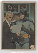 1966 Topps Bat Laffs Batman Commissioner Gordon Neil Hamilton Adam West #31 0n7b