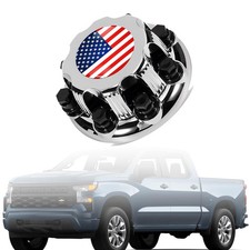 8 Lugs Plating Wheel Center Cap Compatible with Silverado Avalanche Suburban ...