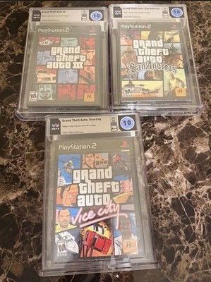 Grand Theft Auto Trilogy Wata PSA 10 A++ Ps2 San Andreas Vice City Playstation