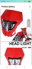 AnXin Dirt Bike Headlight LED Head Light Kit with Optical Lens Universal for...