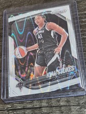 2025 Panini Prizm WNBA - Kiah Stokes #58 White Seismic Prizm