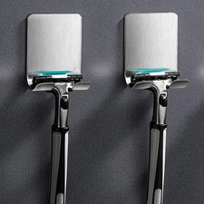 Razor Holder Bathroom Wall Mount Shower Shaver Stand Hook Organizer
