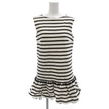MARC JACOBS XS Sleeveless Tulle Dress Ivory/Black Knee Length