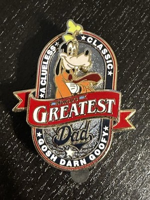 Disney Goofy World's Greatest Dad Pin A Clueless Classic Gosh Darn Good Goofy