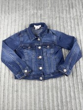 SOHO BLUES Kids Denim Jacket Size 8 Blue Button Up Trucker Jean